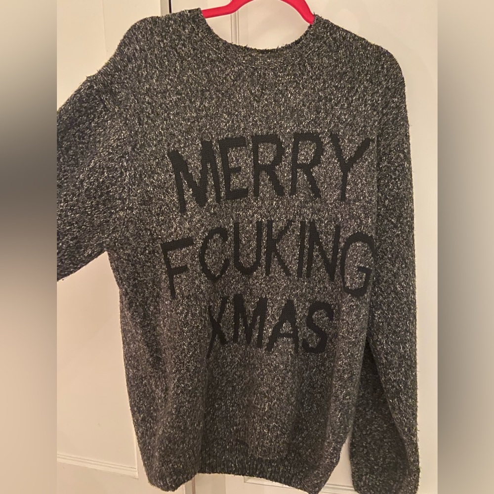 French connection UK (FCUK) merry Christmas sweater. Size L